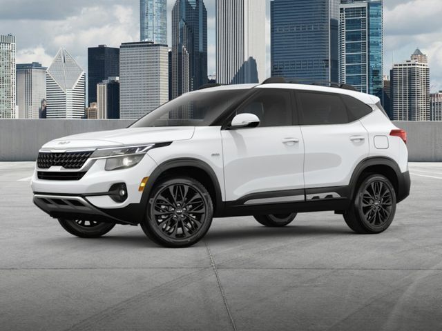 Snow White Pearl 2023 Kia Seltos LX AWD SUV / Crossover All-Wheel Drive Continuously Variable Transmission