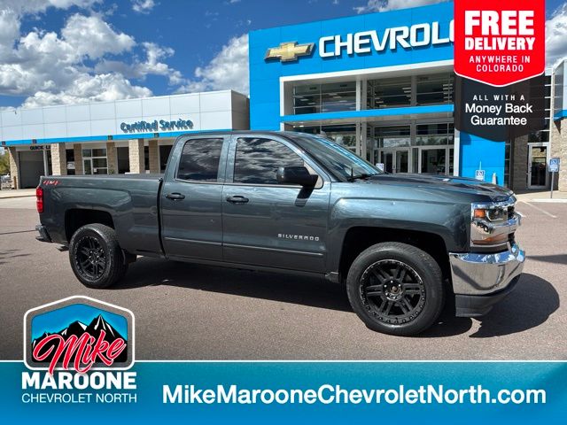 Gray (Graphite Metallic) 2018 Chevrolet Silverado 1500 Pickup Truck Four-Wheel Drive 6-Speed Automatic Overdrive