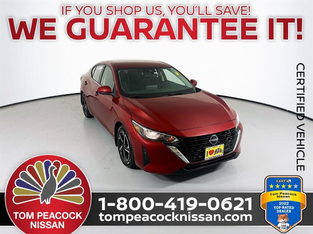 Red (Scarlet Ember Tintcoat) 2024 Nissan Sentra Sedan Front-Wheel Drive Continuously Variable Transmission
