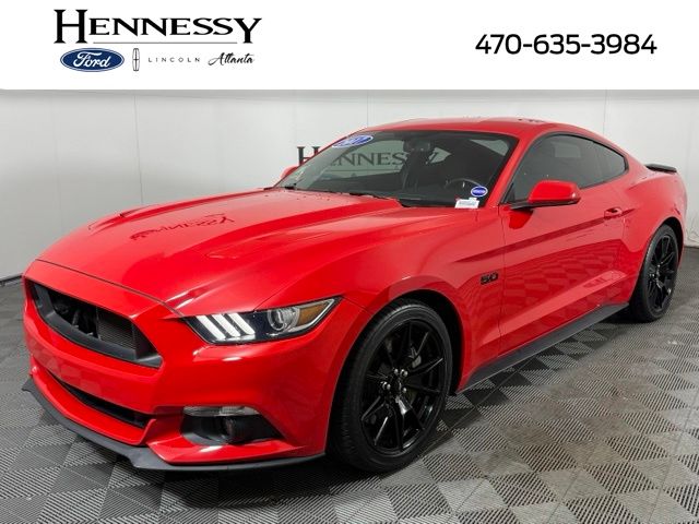 Race Red 2017 Ford Mustang Coupe Rear-Wheel Drive 6-Speed Manual
