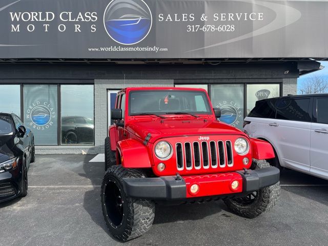 Firecracker Red Clearcoat 2018 Jeep Wrangler JK Unlimited Sahara 4WD SUV / Crossover Four-Wheel Drive 5-Speed Automatic