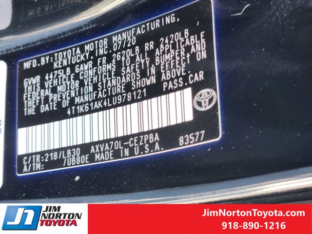 Used 2020 Toyota Camry Sedan