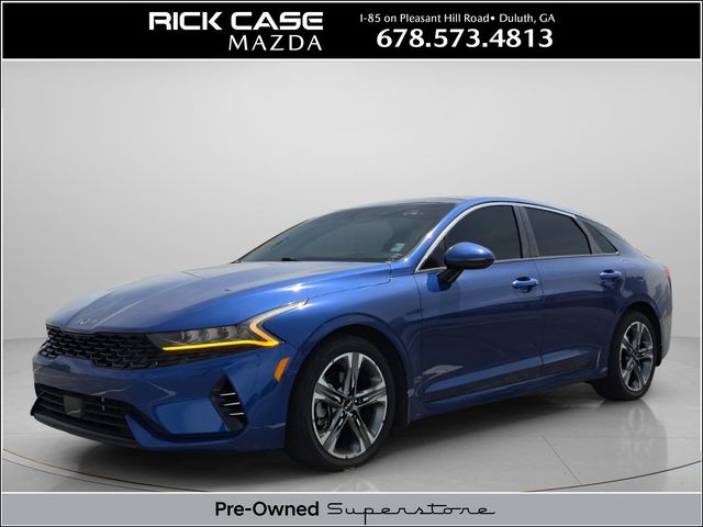 Sapphire Blue 2023 Kia K5 EX FWD Sedan Front-Wheel Drive 8-Speed Automatic