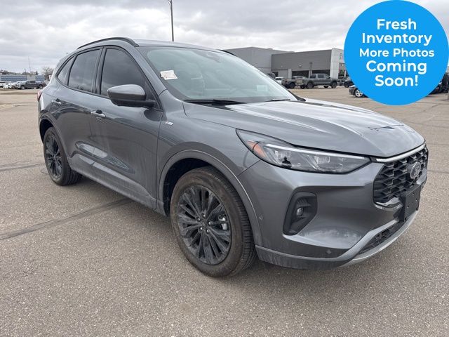 Carbonized Gray Metallic 2024 Ford Escape Hybrid ST-Line Elite AWD SUV / Crossover All-Wheel Drive Continuously Variable Transmission