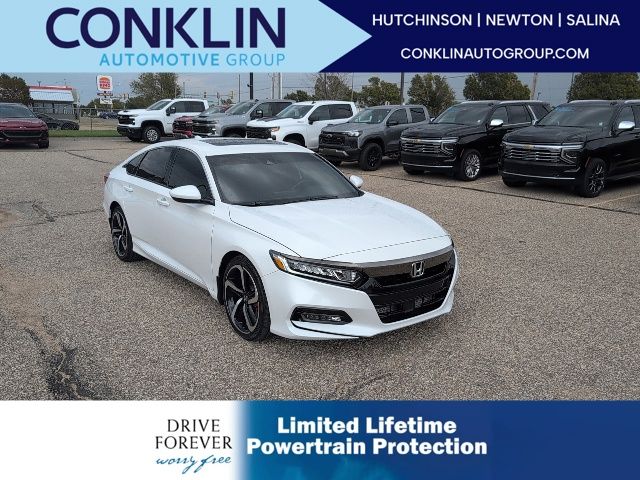 White 2020 Honda Accord Sedan Front-Wheel Drive Automatic