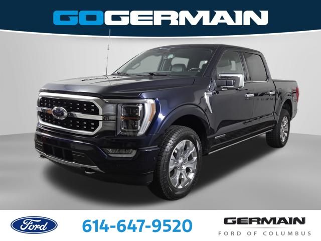 Blue Metallic 2023 Ford F-150 Platinum SuperCrew 4WD Pickup Truck Four-Wheel Drive Automatic