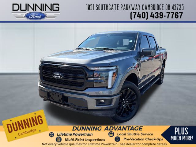 Carbonized Gray Metallic 2025 Ford F-150 Lariat SuperCrew 4WD Pickup Truck Four-Wheel Drive Automatic