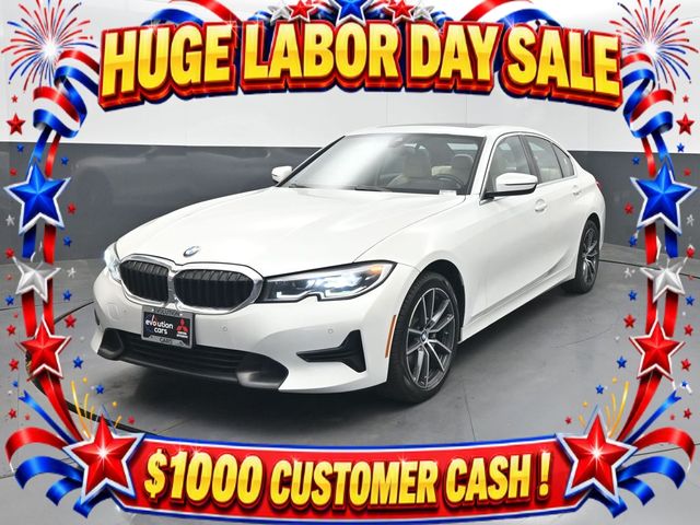 White Metallic 2021 BMW 3 Series Sedan All-Wheel Drive 8-Speed Automatic