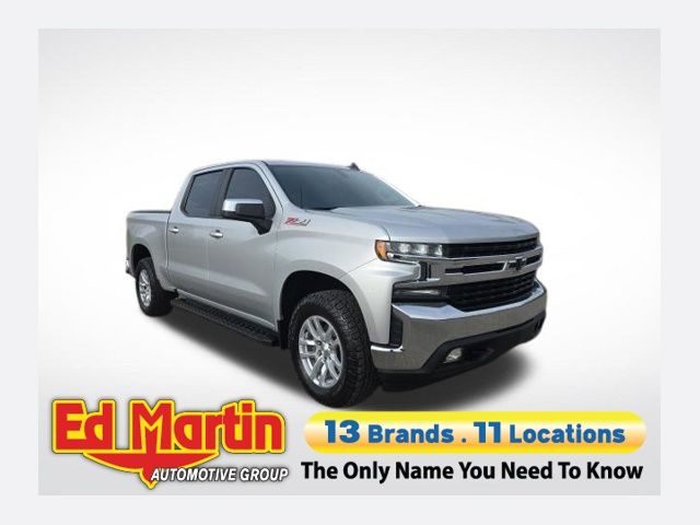 Silver Ice Metallic 2021 Chevrolet Silverado 1500 LT Crew Cab 4WD Pickup Truck Four-Wheel Drive 8-Speed Automatic