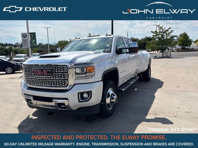 White Frost Tricoat 2018 GMC Sierra 3500HD Pickup Truck Four-Wheel Drive 6-Speed Automatic