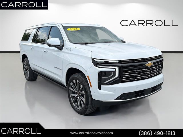 Polar White Tricoat 2026 Chevrolet Suburban SUV / Crossover Four-Wheel Drive Automatic