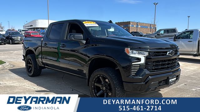 Black 2023 Chevrolet Silverado 1500 RST Crew Cab 4WD Pickup Truck Four-Wheel Drive Automatic