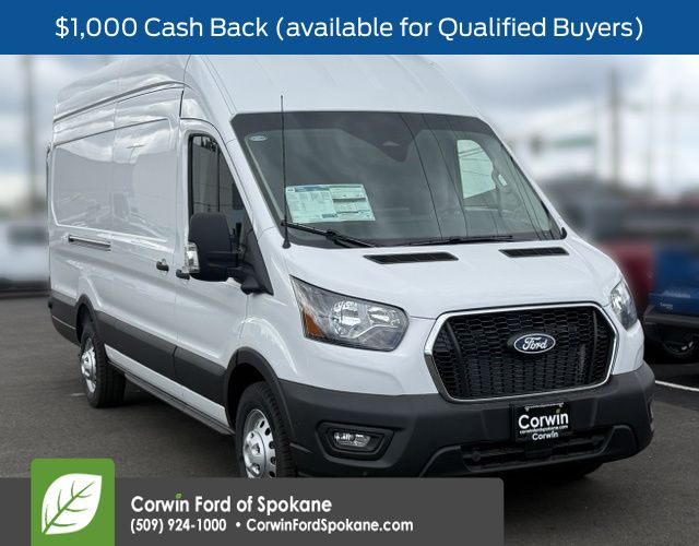 Oxford White 2026 Ford Transit Cargo 350 High Roof Extended LB AWD Van All-Wheel Drive