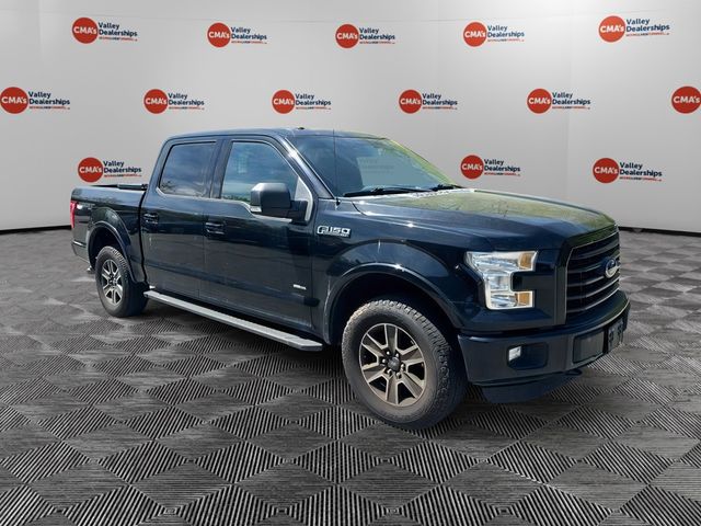 Shadow Black 2016 Ford F-150 XLT SuperCrew 4WD Pickup Truck Four-Wheel Drive 6-Speed Automatic