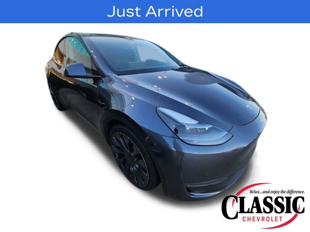 Gray 2021 Tesla Model Y Performance AWD SUV / Crossover All-Wheel Drive 1-Speed Automatic