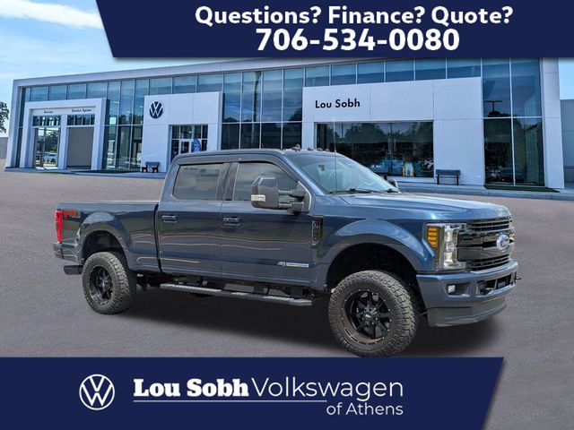 Blue 2019 Ford F-250 Super Duty Pickup Truck Four-Wheel Drive 6-Speed Automatic