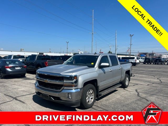 Silver Ice Metallic 2018 Chevrolet Silverado 1500 Pickup Truck Four-Wheel Drive 6-Speed Automatic Overdrive