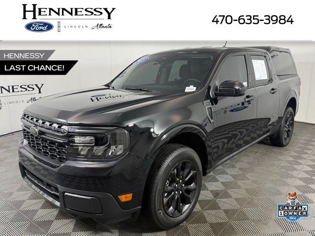 Shadow Black 2023 Ford Maverick XLT SuperCrew FWD Pickup Truck Front-Wheel Drive Continuously Variable Transmission