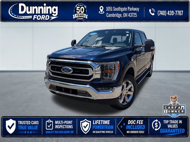 Antimatter Blue Metallic 2022 Ford F-150 Pickup Truck Four-Wheel Drive Automatic