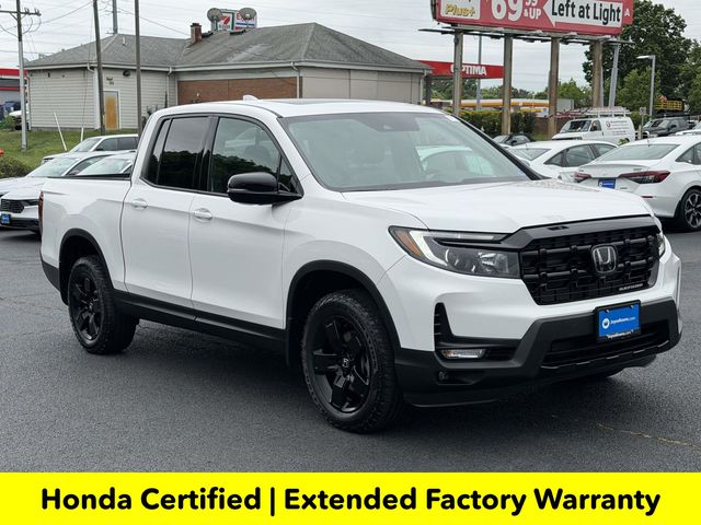 Platinum White Pearl 2025 Honda Ridgeline Black Edition AWD Pickup Truck All-Wheel Drive 9-Speed Automatic