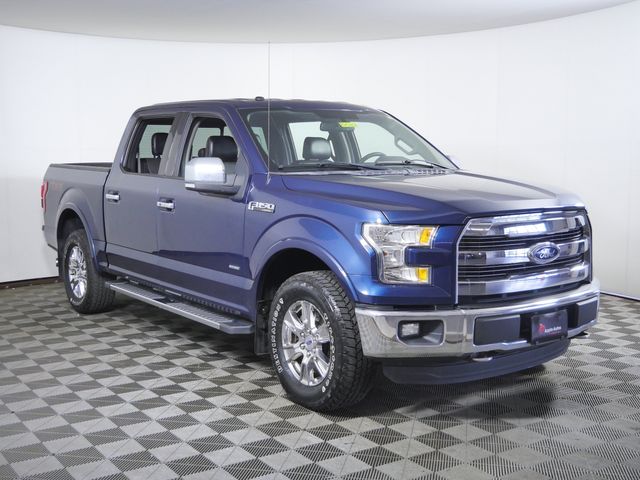 Blue 2016 Ford F-150 Pickup Truck Four-Wheel Drive 6-Speed Automatic