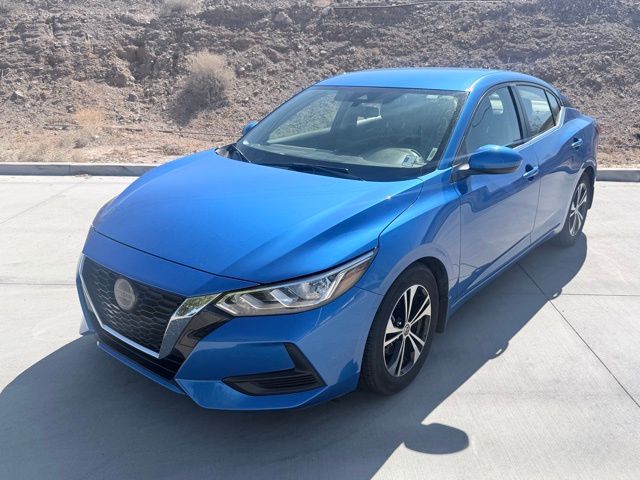 Electric Blue Metallic 2022 Nissan Sentra SV FWD Sedan Front-Wheel Drive Continuously Variable Transmission