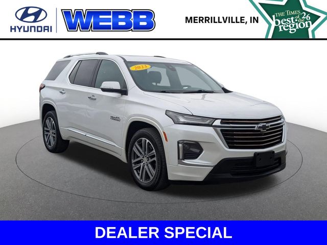 White (Iridescent Pearl Tricoat) 2023 Chevrolet Traverse High Country AWD SUV / Crossover Four-Wheel Drive 9-Speed Automatic
