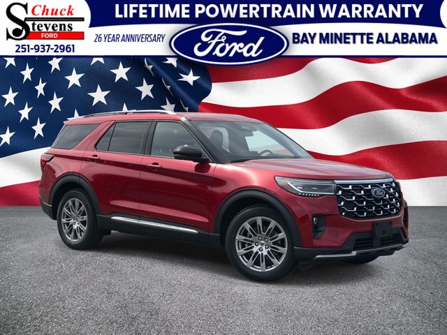 Rapid Red Metallic Tinted Clearcoat 2026 Ford Explorer SUV / Crossover Rear-Wheel Drive Automatic