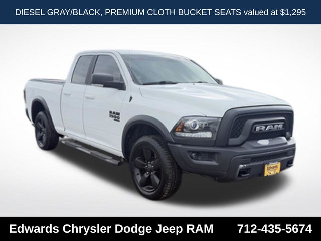 Bright White Clearcoat 2019 RAM 1500 Pickup Truck Four-Wheel Drive 8-Speed Automatic
