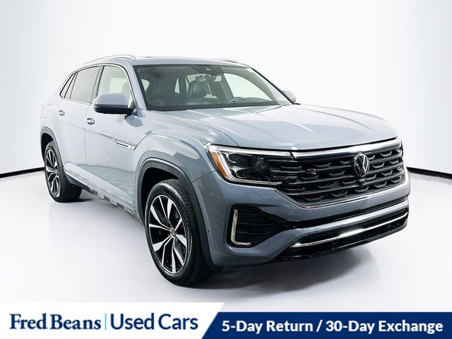 Pure Gray 2024 Volkswagen Atlas Cross Sport SEL Premium R-Line 4Motion SUV / Crossover All-Wheel Drive 8-Speed Automatic
