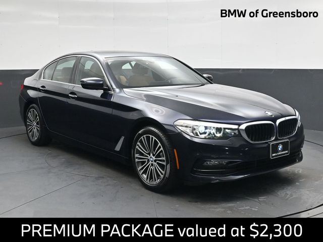 Imperial Blue Metallic 2018 BMW 5 Series Sedan All-Wheel Drive 8-Speed Automatic