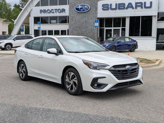 Crystal White Pearl 2025 Subaru Legacy Premium AWD Sedan All-Wheel Drive Continuously Variable Transmission