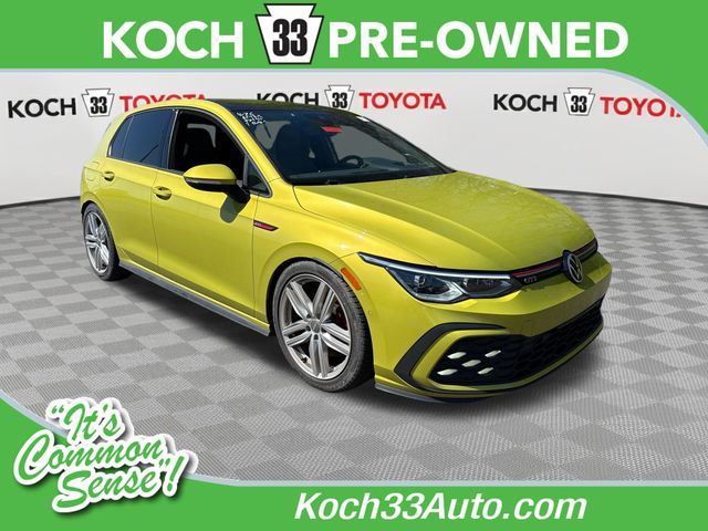 Yellow Metallic 2022 Volkswagen Golf GTI Hatchback Front-Wheel Drive 7-Speed Dual Clutch