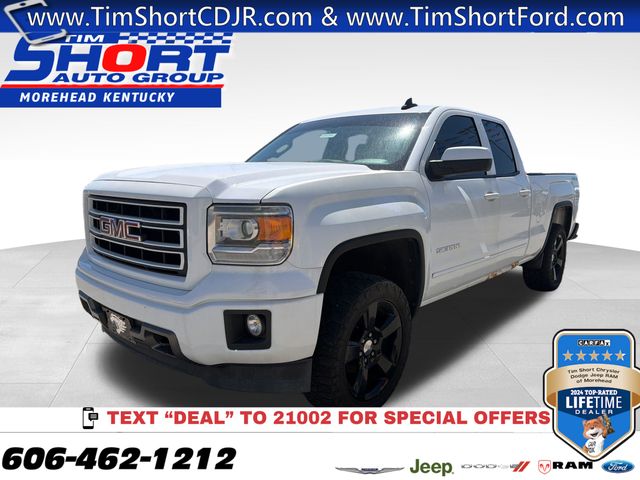 Summit White 2015 GMC Sierra 1500 Base Double Cab 4WD Pickup Truck Four-Wheel Drive 6-Speed Automatic Overdrive
