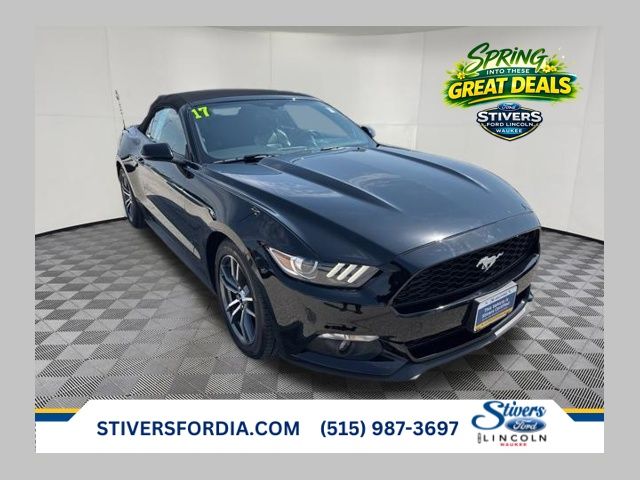 Shadow Black 2017 Ford Mustang EcoBoost Premium Convertible RWD Convertible Rear-Wheel Drive 6-Speed Automatic
