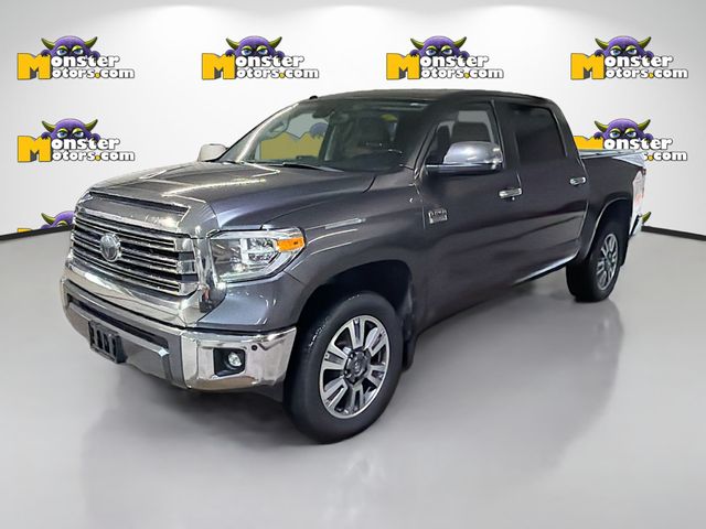 Gray 2018 Toyota Tundra Platinum CrewMax 5.7L 4WD Pickup Truck Four-Wheel Drive 6-Speed Automatic Overdrive