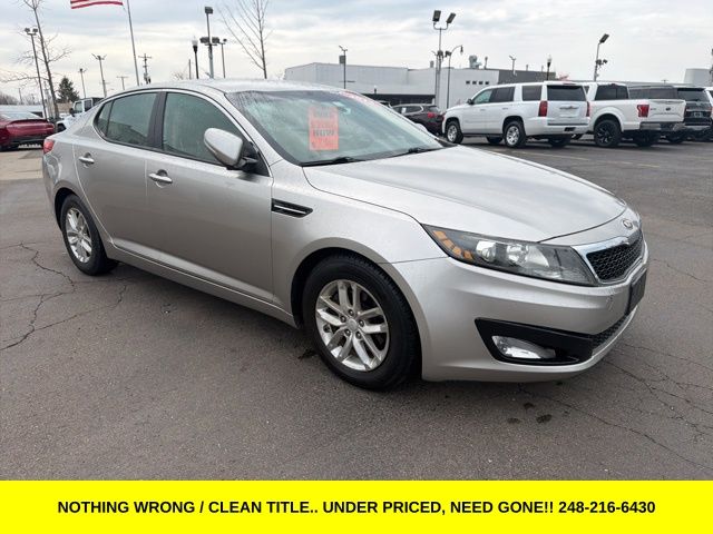 Satin Metal Metallic 2013 Kia Optima Sedan Front-Wheel Drive 6-Speed Automatic