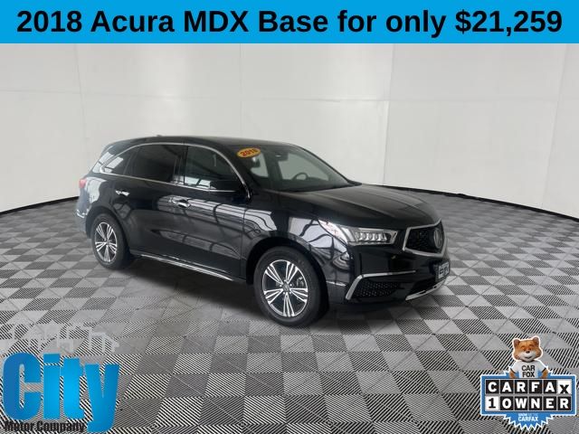 Black 2018 Acura MDX SH-AWD SUV / Crossover All-Wheel Drive 9-Speed Automatic