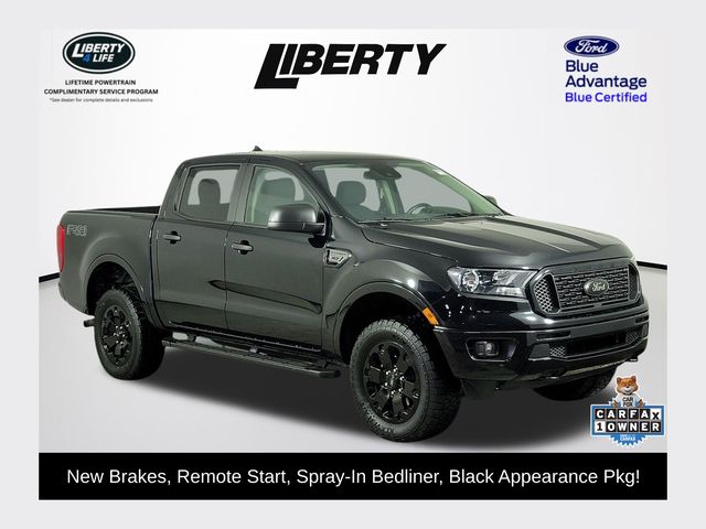 Shadow Black Metallic 2021 Ford Ranger Pickup Truck Four-Wheel Drive Automatic