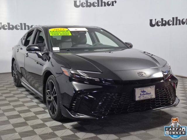 Midnight Black Metallic 2025 Toyota Camry Sedan All-Wheel Drive Continuously Variable Transmission