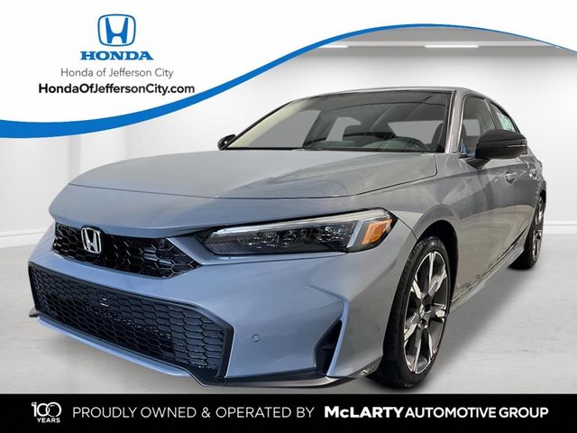 Urban Gray Pearl 2026 Honda Civic Hybrid Sedan Front-Wheel Drive Continuously Variable Transmission
