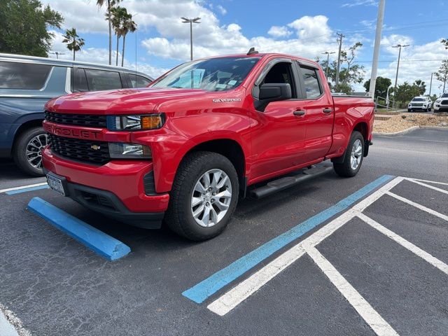 Red Hot 2019 Chevrolet Silverado 1500 Custom Double Cab 4WD Pickup Truck Four-Wheel Drive 6-Speed Automatic Overdrive