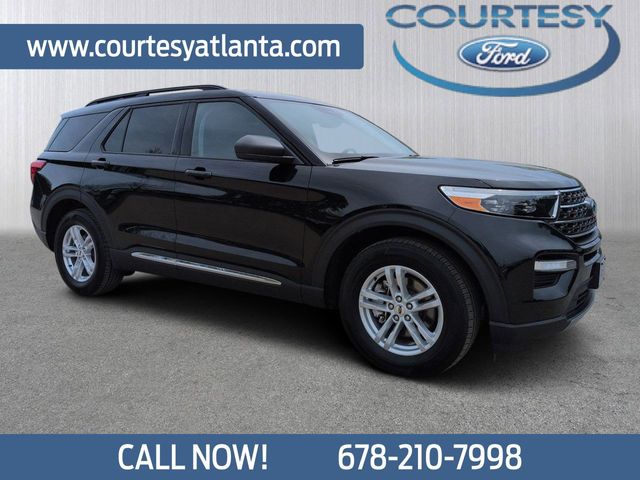 Black Metallic 2024 Ford Explorer XLT RWD SUV / Crossover Rear-Wheel Drive Automatic