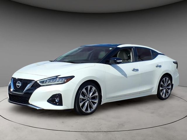 Pearl White Tricoat 2023 Nissan Maxima Platinum FWD Sedan Front-Wheel Drive Continuously Variable Transmission