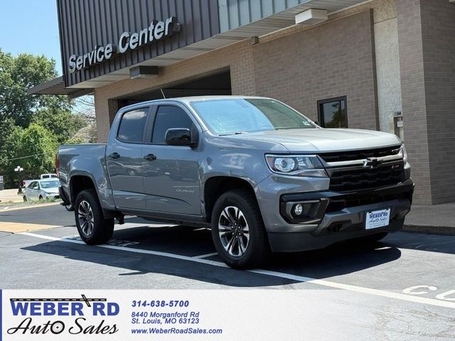 Gray (Satin Steel Metallic) 2021 Chevrolet Colorado Pickup Truck Four-Wheel Drive 8-Speed Automatic