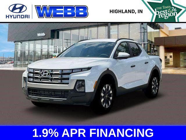 Atlas White 2026 Hyundai Santa Cruz Pickup Truck All-Wheel Drive 8-Speed Automatic