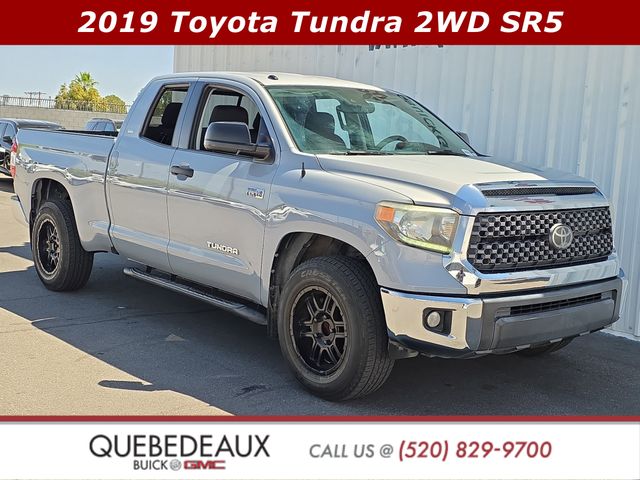 Gray 2019 Toyota Tundra SR5 Double Cab 5.7L Pickup Truck 4X2 6-Speed Automatic Overdrive