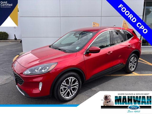 Rapid Red Metallic Tinted Clearcoat 2022 Ford Escape SEL AWD SUV / Crossover All-Wheel Drive 8-Speed Automatic