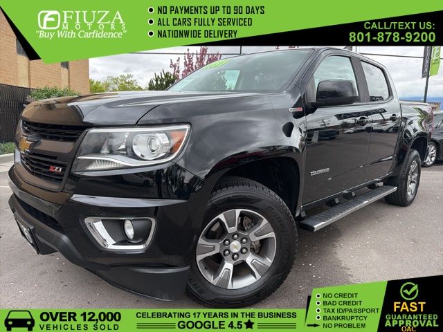 Black 2018 Chevrolet Colorado Z71 Crew Cab 4WD Pickup Truck Four-Wheel Drive 6-Speed Automatic