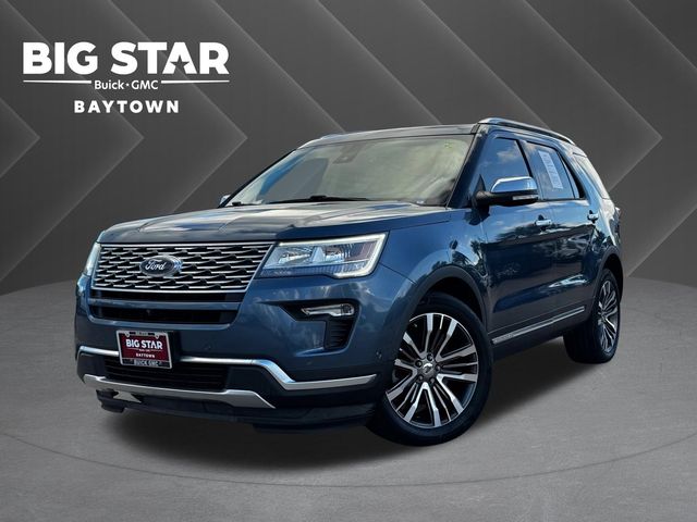 2019 Ford Explorer Platinum Blue at Bayway Chrysler Dodge Jeep Ram